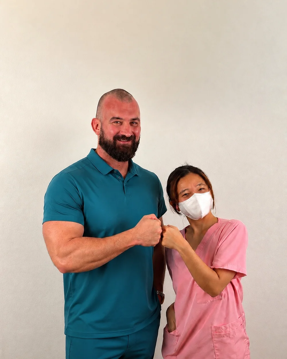 Nick Peplow and Bea Siriwat, the Thailand Beauty management team